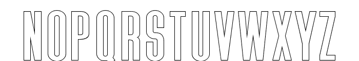 AMPVX Sans Outline Font LOWERCASE