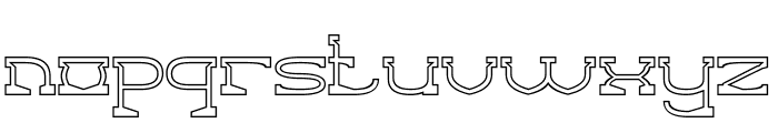 AMUSEMENT PARK-Hollow Font LOWERCASE