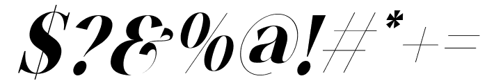 ANDREW ELEGANT Italic Font OTHER CHARS