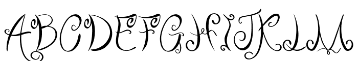 ANGEL breath Font UPPERCASE