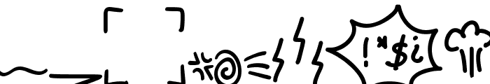 ANGRY MONSTA doodle Font LOWERCASE