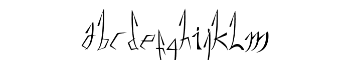 ANHOLY LESTERY Font LOWERCASE