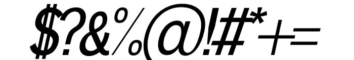 AQORA ITALIC Font OTHER CHARS