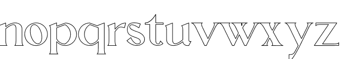 AQRADA Hollow Hollow Font LOWERCASE