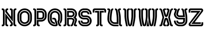 AQUARIUS Bold Font UPPERCASE