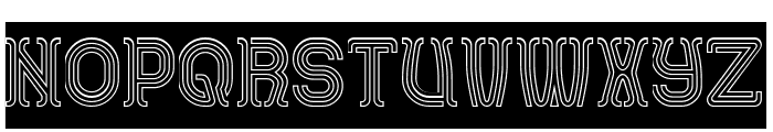 AQUARIUS-Hollow-Inverse Font UPPERCASE