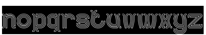 AQUARIUS-Hollow-Inverse Font LOWERCASE