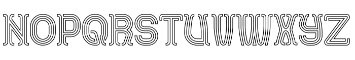 AQUARIUS-Hollow Font UPPERCASE