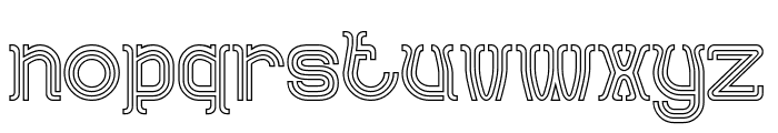 AQUARIUS-Hollow Font LOWERCASE