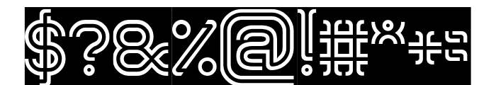 AQUARIUS-Inverse Font OTHER CHARS