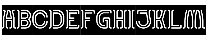 AQUARIUS-Inverse Font UPPERCASE