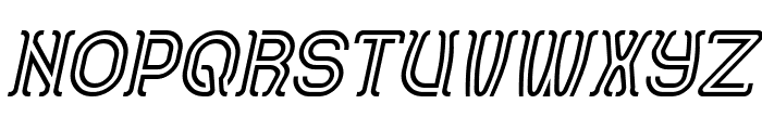AQUARIUS Italic Font UPPERCASE
