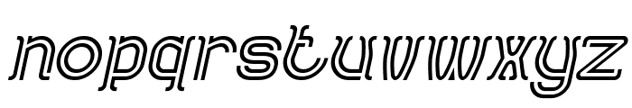 AQUARIUS Italic Font LOWERCASE