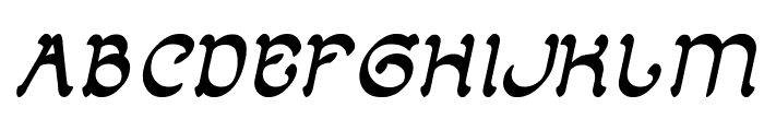ARABIAN KNIGHT Italic Font UPPERCASE