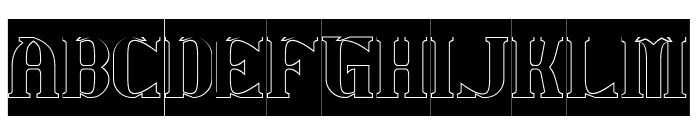 ARCHANGEL-Hollow-Inverse Font UPPERCASE