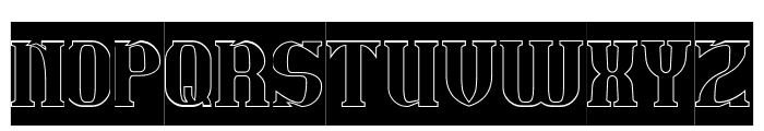 ARCHANGEL-Hollow-Inverse Font UPPERCASE