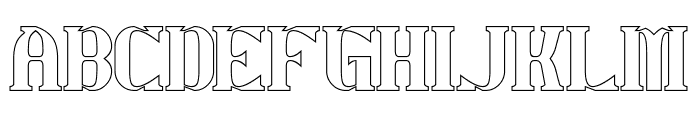 ARCHANGEL-Hollow Font UPPERCASE