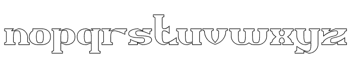 ARCHANGEL-Hollow Font LOWERCASE