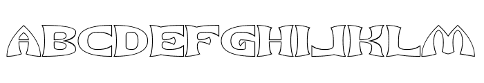ARCHER-HOLLOW Font UPPERCASE