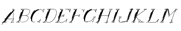 ARCHILINE-Italic Font UPPERCASE