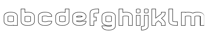 ARCHITECTURE-Hollow Font LOWERCASE