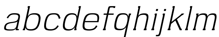 ARIA ITALIC Font LOWERCASE