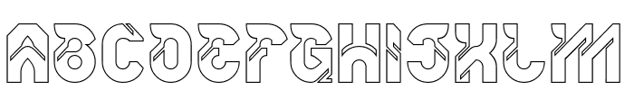 ARTIFICIAL ROBOT-Hollow Font UPPERCASE