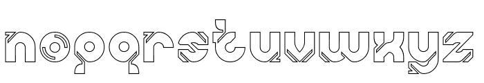 ARTIFICIAL ROBOT-Hollow Font LOWERCASE