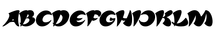 ASIA PACIFIC Bold Italic Font UPPERCASE