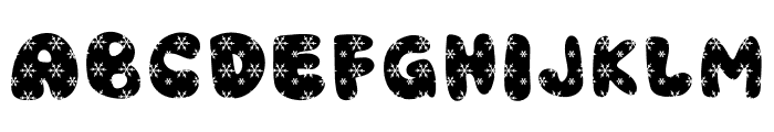 AT73 Snowflake Font UPPERCASE