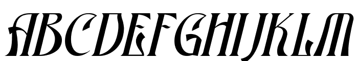 ATHEAR Italic Font UPPERCASE