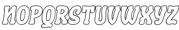 AUSYEIK-OutlineSlant Font UPPERCASE