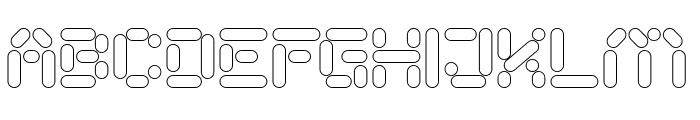 AUTONOMOUS ROBOT-Hollow Font UPPERCASE