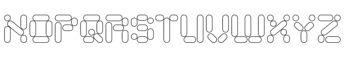 AUTONOMOUS ROBOT-Hollow Font UPPERCASE
