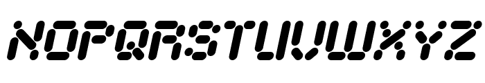 AUTONOMOUS ROBOT Italic Font UPPERCASE