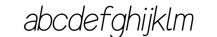 AVELINO MTL Light Italic Font LOWERCASE