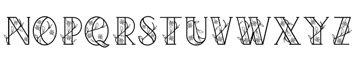 AVIES FLOWER Font LOWERCASE