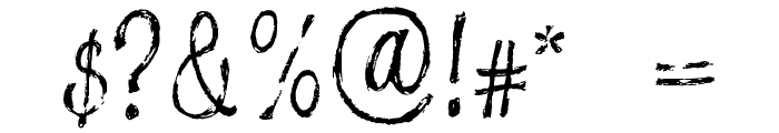 AZDramamine-Regular Font OTHER CHARS