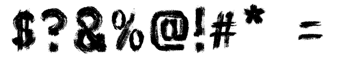 AZHelloBrushed Font OTHER CHARS