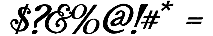 AZPlugItalic-Regular Font OTHER CHARS