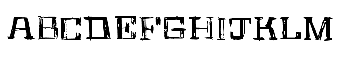 AZRoughFart-Regular Font LOWERCASE