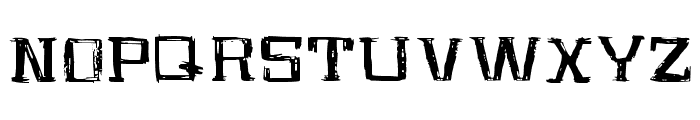 AZRoughFart-Regular Font LOWERCASE