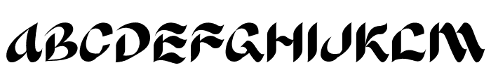 Aafiq Font UPPERCASE