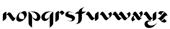 Aafiq Font LOWERCASE