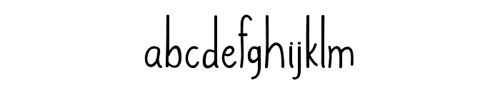 Aafsha Font LOWERCASE