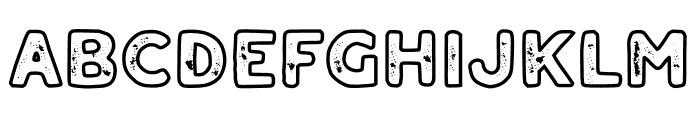 Aalon Line Rough Font UPPERCASE