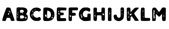 Aalon Rough Font UPPERCASE