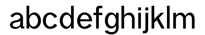 Aariel Regular Font LOWERCASE