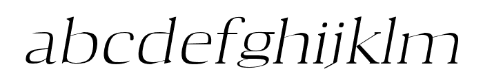 Aaron-LightItalic Font LOWERCASE