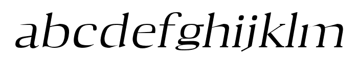 Aaron Medium Italic Font LOWERCASE